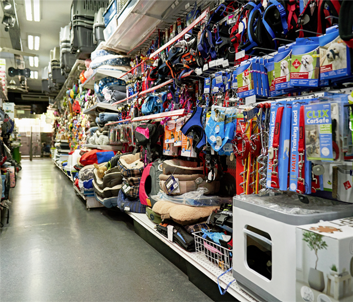 a pet aisle in a store