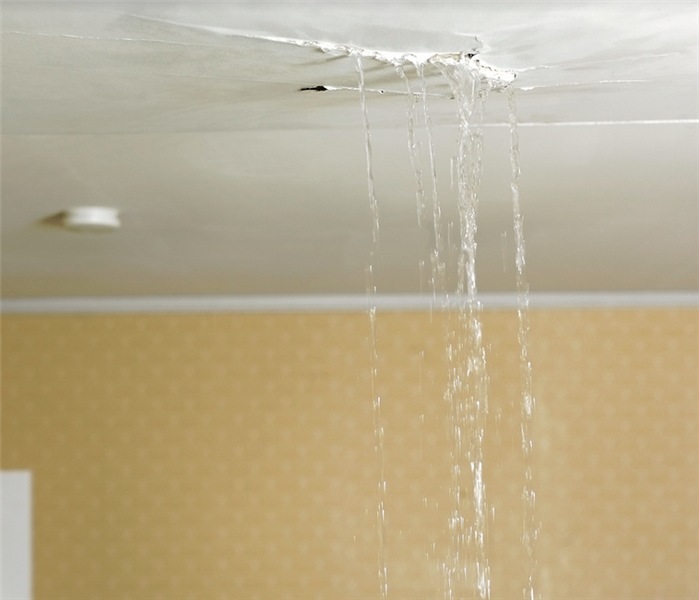 water leaking from the ceiling